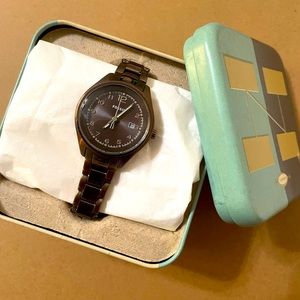 Fossil brown watch for women